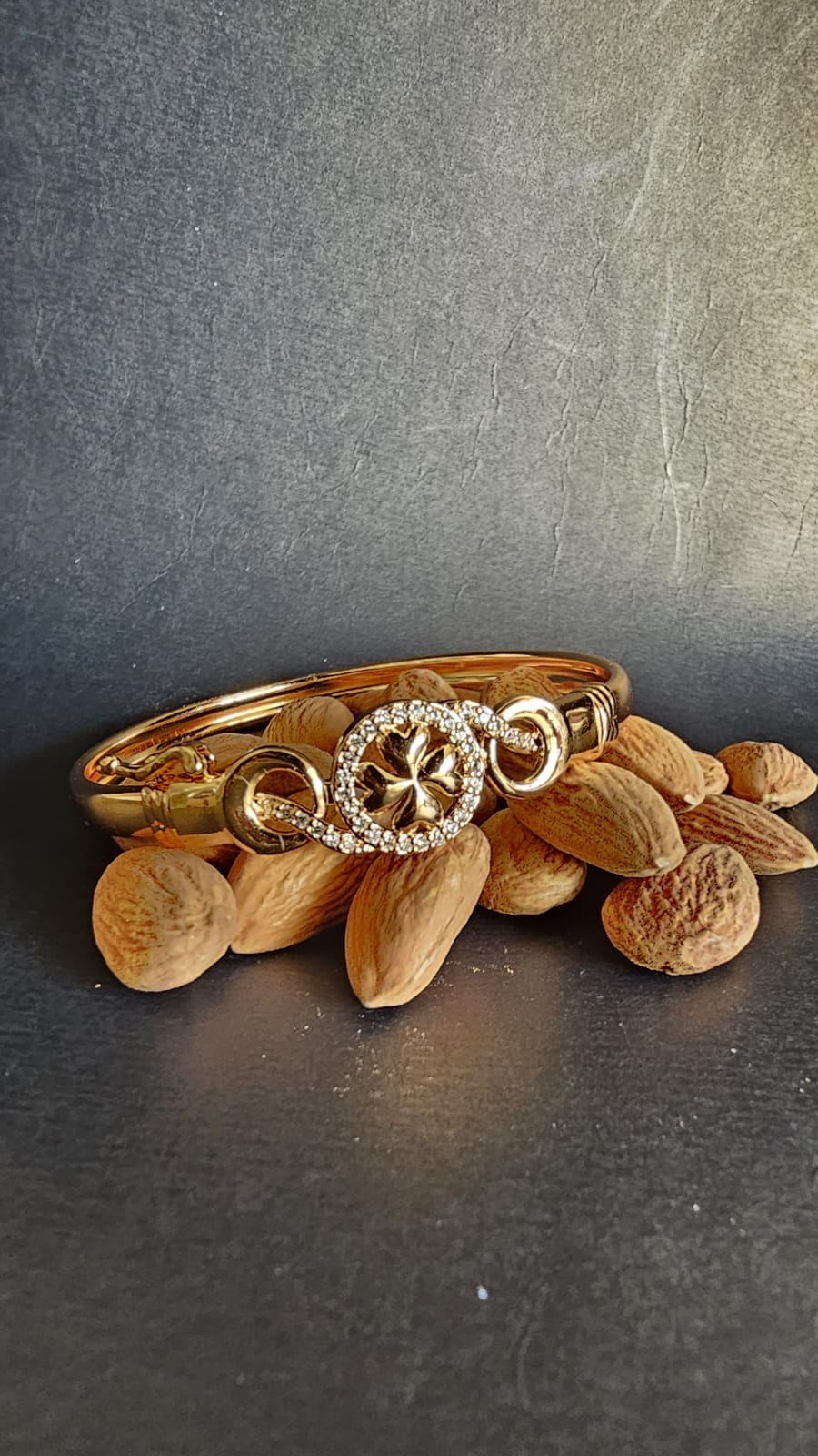 Gold Plated AD Stone Bracelet