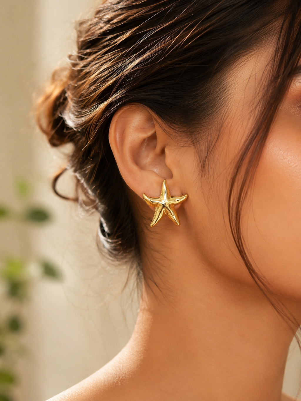 Anti-Tarnish Stylish Starfish Style Earring.