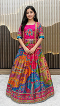 NEW ARRIVAL – Girls Festive Lehenga Choli Set with Handwork Koti