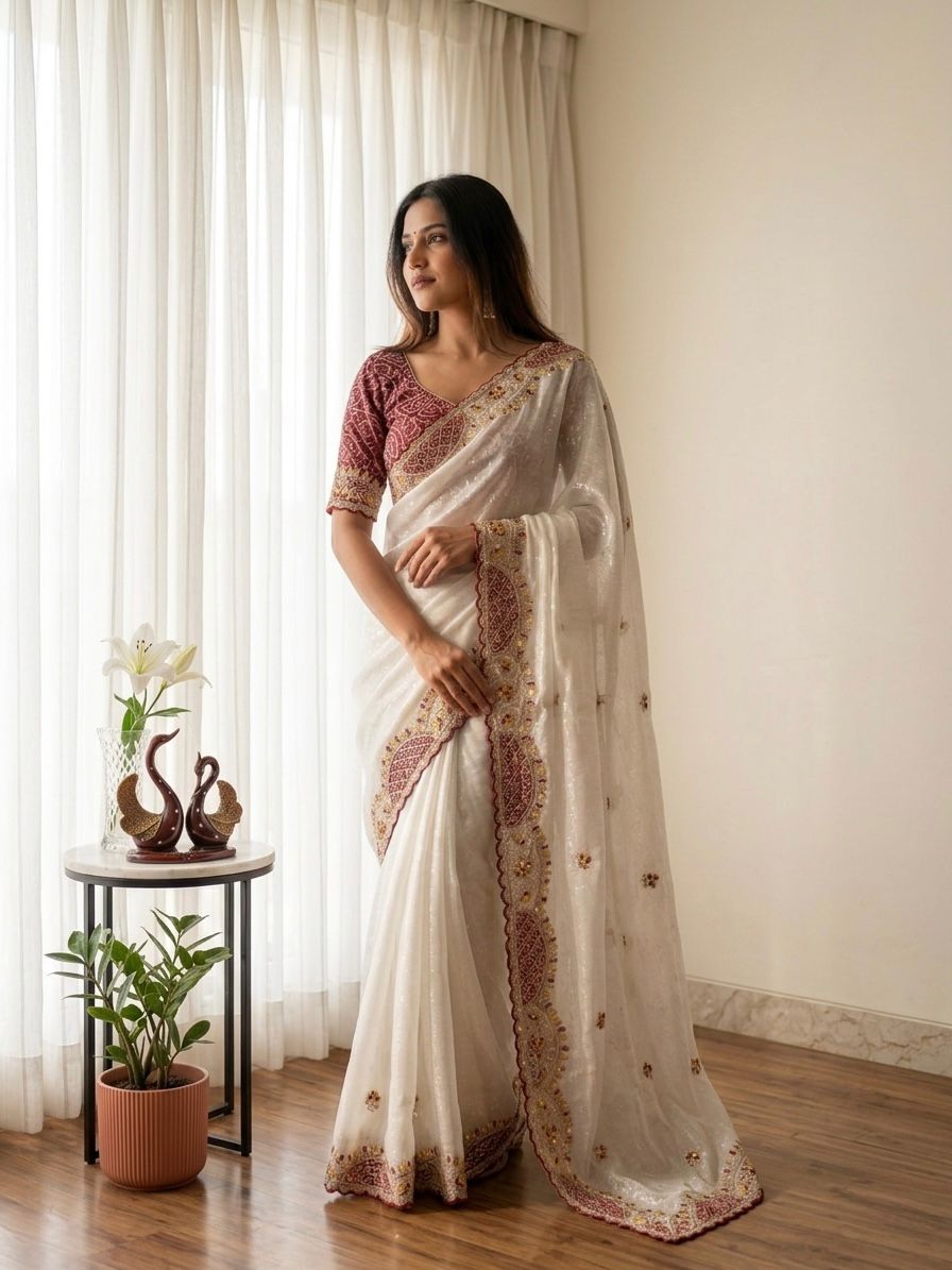 New Exclusive Sequin Saree