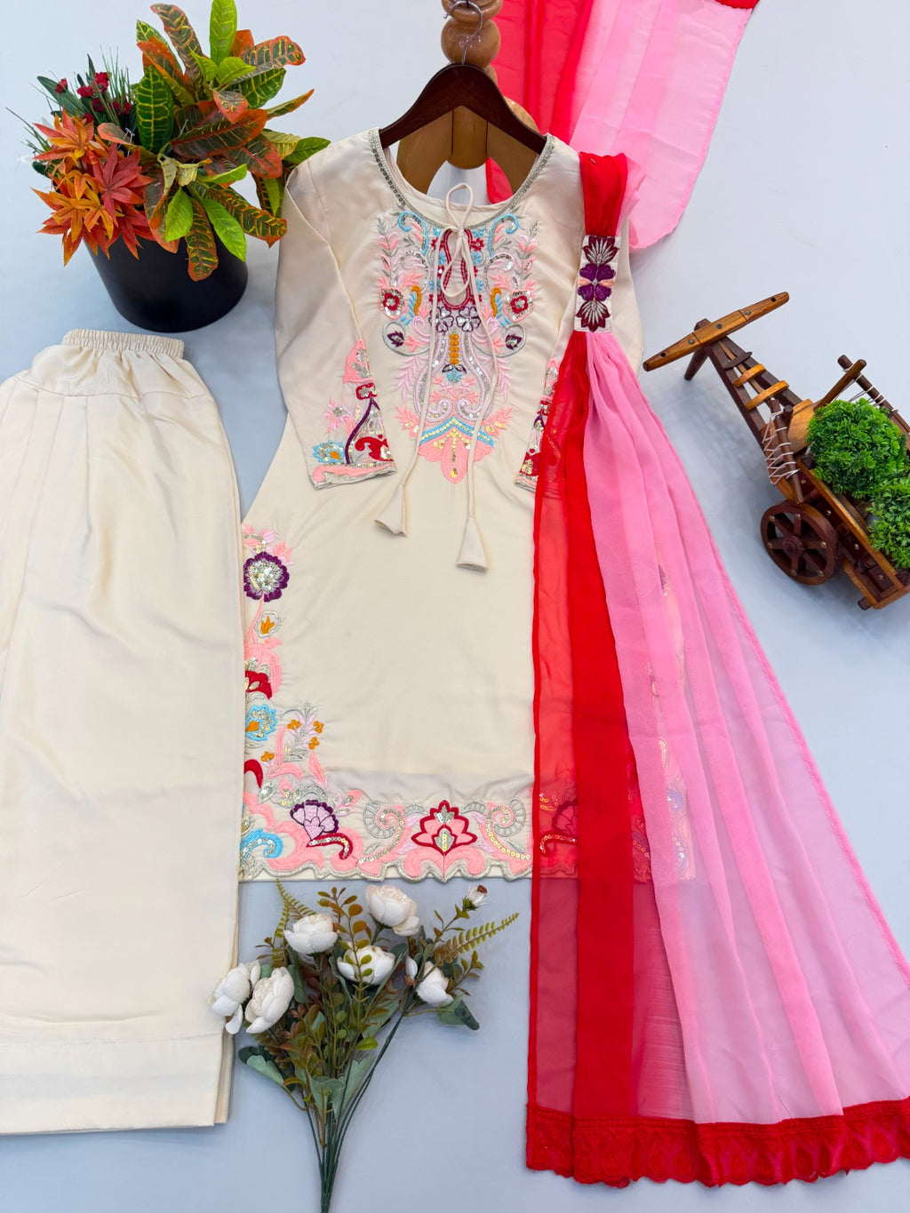 PREMIUM FARSHI SALWAR DUPATTA SET